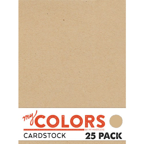 My Colors Cardstock My Mind's Eye Kraft 8.5 x 11 Classic Cardstock Pack