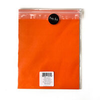 Maker Forte - 8.5 x 11 Cardstock - Solid Core - Orange Squeeze - 10 Pack