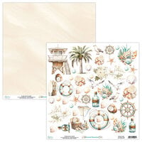Mintay Papers - Coastal Memories Collection - 12 x 12 Double Sided Paper - Elements