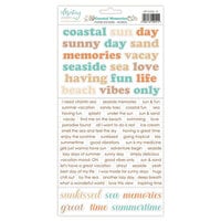 Mintay Papers - Coastal Memories Collection - 6 x 12 Stickers - Words