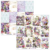 Mintay Papers - Lilac Garden Collection - 12 x 12 Double Sided Paper - 6