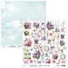 Mintay Papers - Lilac Garden Collection - 12 x 12 Double Sided Paper - Elements