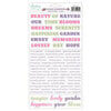 Mintay Papers - Lilac Garden Collection - 6 x 12 Stickers - Words