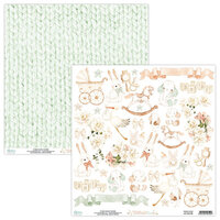 Mintay Papers - Little One Collection - 12 x 12 Double Sided Paper - Elements