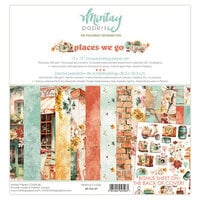 Mintay Papers - Places We Go Collection - 12 x 12 Paper Set