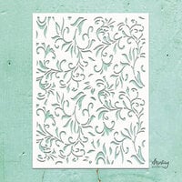 Mintay Papers - Kreativa Collection - 6 x 8 Stencil - Floral Swirls