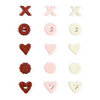 Making Memories - Love Notes Collection - Jumbo Shimmer Brads, CLEARANCE
