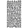Making Memories - Shimmer Alphabet Stickers - Diva Font - Black, CLEARANCE