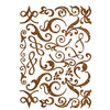 Making Memories - Shimmer Chipboard Flourishes - Brown, CLEARANCE