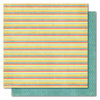 My Mind's Eye - Alphabet Soup Collection - 12 x 12 Double Sided Paper - Super Stripes Boy, CLEARANCE