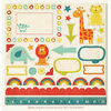 My Mind's Eye - Alphabet Soup Collection - 12 x 12 Die Cut Paper - Boy, CLEARANCE