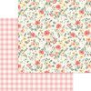 My Minds Eye - Gingham Gardens Collection - 12 x 12 Double Sided Paper - Savannah