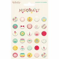 My Minds Eye - Hooray Collection - Puffy Stickers
