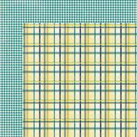 My Mind's Eye - Kate and Co Collection - Oxford Lane - 12 x 12 Double Sided Paper - Plaid