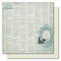 My Mind's Eye - Portobello Road Collection - 12 x 12 Double Sided Glitter Paper - Party Looking Glass, CLEARANCE