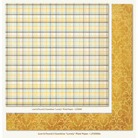 My Mind's Eye - Lost and Found 2 Collection - Sunshine - 12 x 12 Double Sided Paper - Lovely Plaid