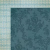 My Mind's Eye - Lost and Found 3 Collection - Oliver - 12 x 12 Double Sided Paper - Blue Lace
