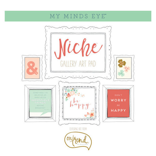 My Minds Eye - Niche Collection - On Trend - 12 x 12 Gallery Art Pad with Foil Accents