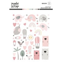 ModaScrap - Puffy Stickers - Hello Sweet Girl
