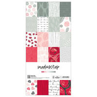 ModaScrap - 6 x 12 Paper Pack - Spring Poppies