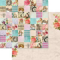 Memory Place - Alice's Tea Party Collection - 12 x 12 Double Sided Paper - Piece of Wonderland