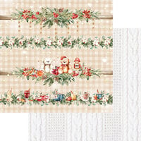 Memory Place - Home for the Holidays Collection - 12 x 12 Double Sided Paper - Four