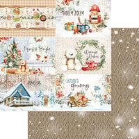 Memory Place - Home for the Holidays Collection - 12 x 12 Double Sided Paper - Six
