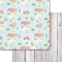 Memory Place - Kawaii Paper Goods Sweet Summer Collection - 12 x 12 Double Sided Paper - Fresh Lemonade