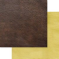 Asuka Studio - Leather and Wood Texture Collection - 12 x 12 Double Sided Paper - Espresso