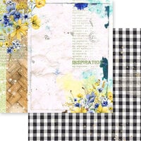 Memory Place - Bon Voyage Collection - 12 x 12 Double Sided Paper - Travel Notes