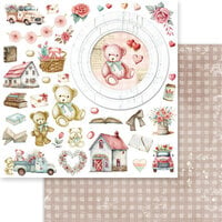 Memory Place - Beary Sweet Collection - 12 x 12 Double Sided Paper - Beary Sweet