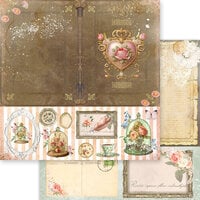 Memory Place - Cherished Elegance Collection - 12 x 12 Double Sided Paper - Timeless
