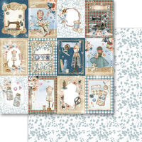 Memory Place - Stitched Together Collection - 12 x 12 Double Sided Paper - Stitched Together