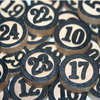 Maya Road - Wood Pieces - Bingo Calendar Numbers, CLEARANCE