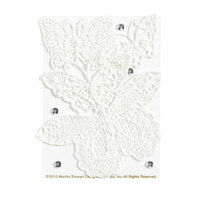 Martha Stewart Crafts - Doily Lace Collection - Die Cut Lace Pieces - Butterflies