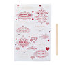 Martha Stewart Crafts - Valentine - Transfers with Gem Accents - Heart and Love