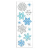 Martha Stewart Crafts - Holiday - Glitter Stickers - Snowflakes - Silver and Blue, BRAND NEW