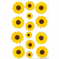Martha Stewart Crafts - Glossary Stickers - Sunflowers