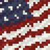 Memories In Uniform - Paper - Red White and Blue Digital Camouflage