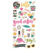Simple Stories - Good Vibes Collection - Chipboard Stickers