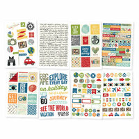 Simple Stories - Travel Notes Collection - Cardstock Stickers