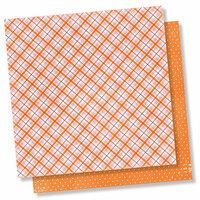 Simple Stories - Forever Fall Collection - 12 x 12 Double Sided Paper - Pumpkin Everything