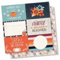 Simple Stories - Forever Fall Collection - 12 x 12 Double Sided Paper - 4 x 6 Horizontal Elements