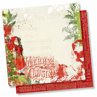 Simple Stories - Simple Vintage Christmas Collection - 12 x 12 Double Sided Paper - Ho Ho Ho