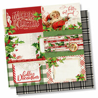 Simple Stories - Simple Vintage Christmas Collection - 12 x 12 Double Sided Paper - 4 x 6 Horizontal Elements