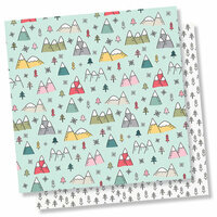 Simple Stories - Freezin' Season Collection - 12 x 12 Double Sided Paper - Snowed In