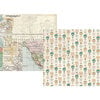 Simple Stories - Simple Vintage Traveler Collection - 12 x 12 Double Sided Paper - Enjoy the View