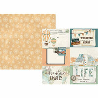 Simple Stories - Simple Vintage Traveler Collection - 12 x 12 Double Sided Paper - 4 x 6 Elements