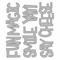 Simple Stories - Say Cheese 4 Collection - Metal Dies - Fun Words - Large