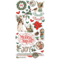 Simple Stories - Country Christmas Collection - Chipboard Stickers